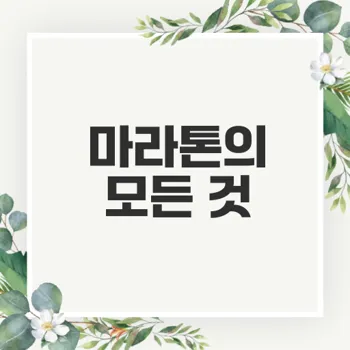 마라톤의 모든 것: 역사, 코스, 기록 및 유명 선수들