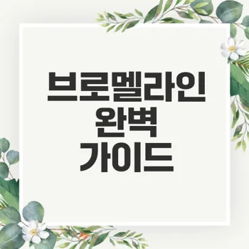 마이디데이 브로멜라인 효능과 구매 가이드