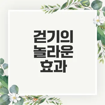 하루 30분 걷기로 건강한 삶을 꿈꾸세요